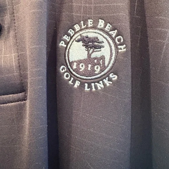 Pebble Beach Charcoal Polo Shirt - Picture 2 of 6